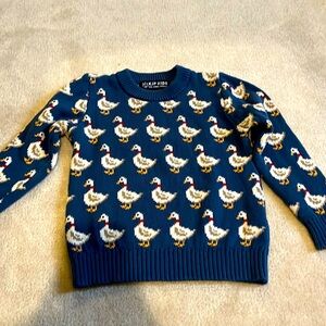 KJP Kiel James Patrick goose duck intarsia cotton sweater size 4T